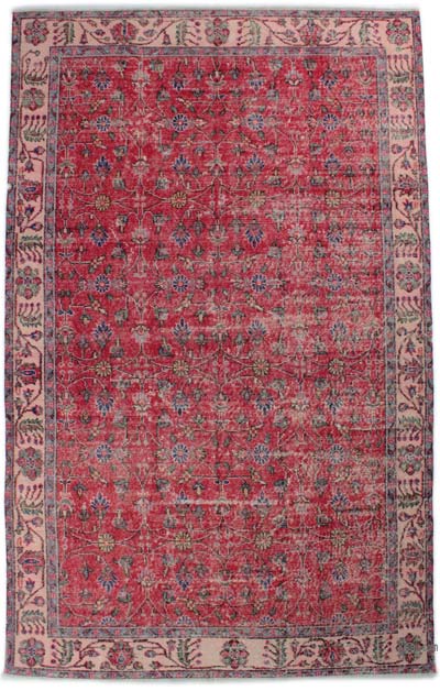 Vintage Turkish Hand-Knotted Rug - 5' 8" x 8' 11" (68" x 107")
