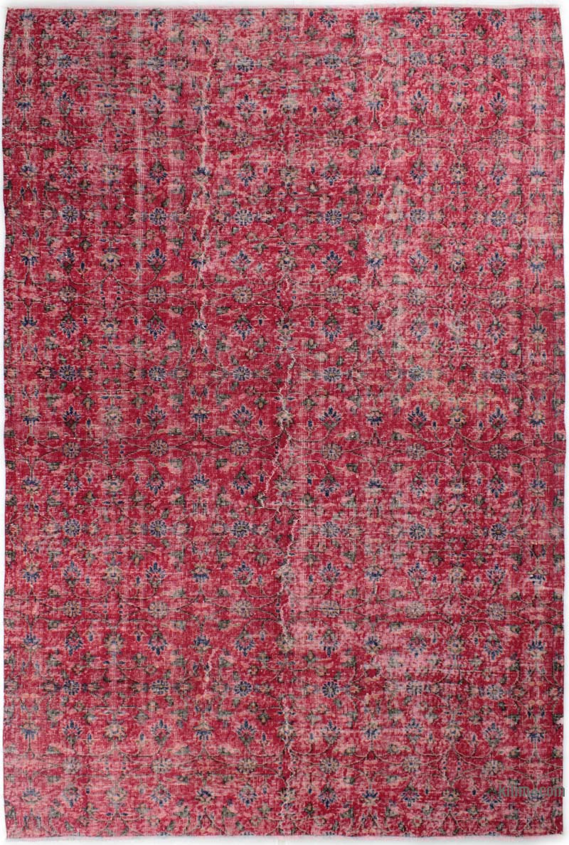 Alfombra Vintage Turca Anudada a Mano - 184 cm x 275 cm - K0085641