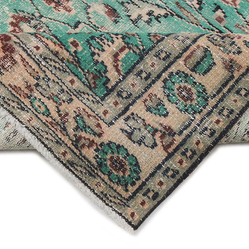Alfombra Vintage Turca Anudada a Mano - 156 cm x 260 cm - K0085642