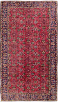 Vintage Turkish Hand-Knotted Rug - 3' 8" x 6' 8" (44" x 80")