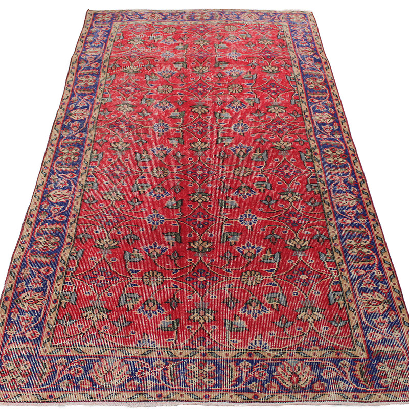 Vintage Turkish Hand-Knotted Rug - 3' 8" x 6' 8" (44" x 80") - K0085644