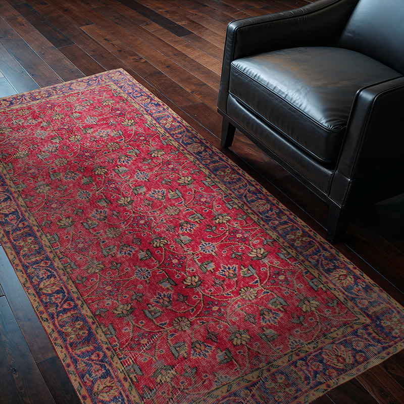 Vintage Turkish Hand-Knotted Rug - 3' 8" x 6' 8" (44" x 80") - K0085644