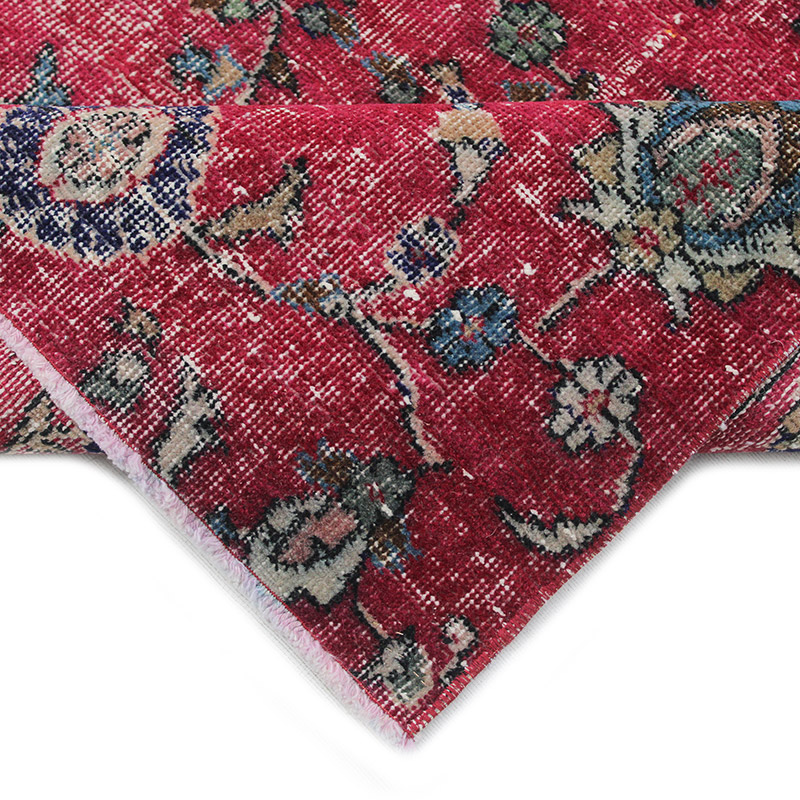 Alfombra Vintage Turca Anudada a Mano - 135 cm x 227 cm - K0085645