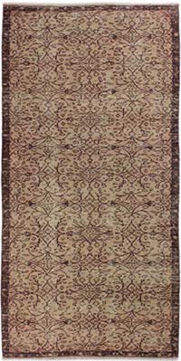 Alfombra Vintage Turca Anudada a Mano - 115 cm x 230 cm