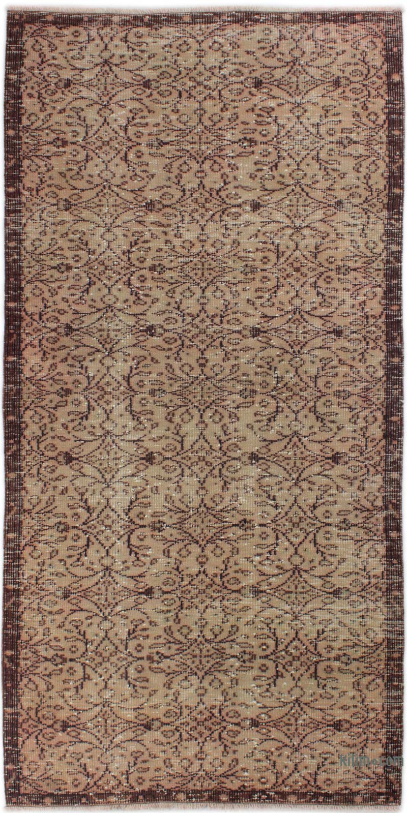 Alfombra Vintage Turca Anudada a Mano - 115 cm x 230 cm - K0085647