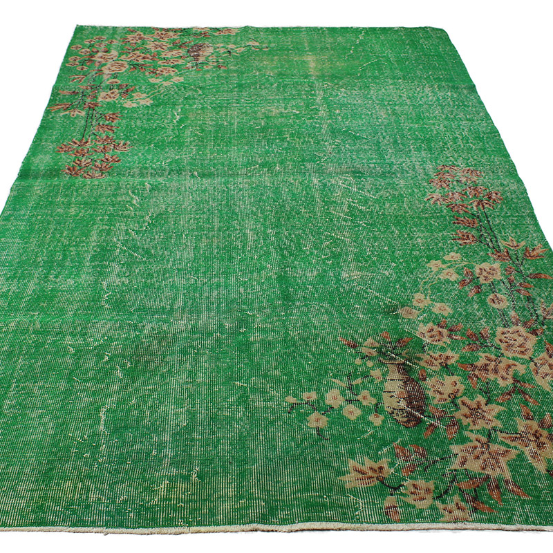 Vintage Turkish Hand-Knotted Rug - 5' 5" x 8' 8" (65" x 104") - K0085648