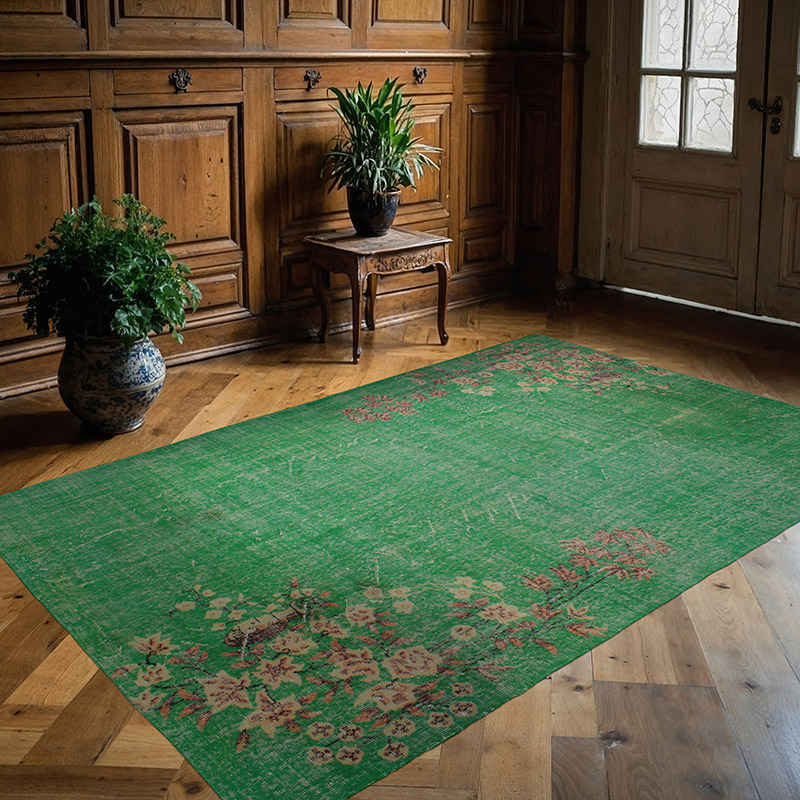 Vintage Turkish Hand-Knotted Rug - 5' 5" x 8' 8" (65" x 104") - K0085648
