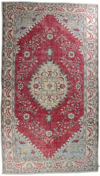 El Dokuma Vintage Halı - 182 cm x 323 cm