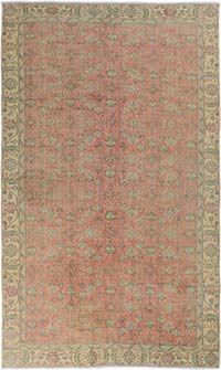 Alfombra Vintage Turca Anudada a Mano - 166 cm x 286 cm