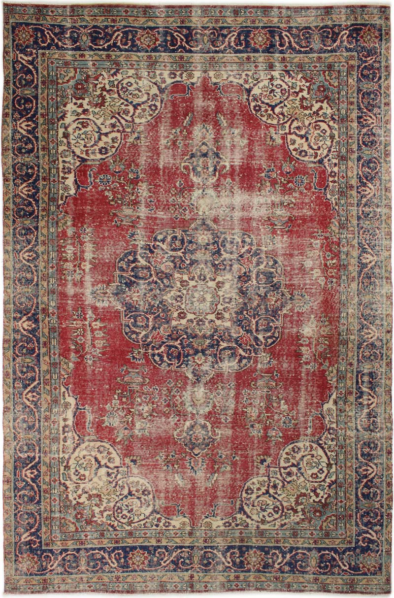 El Dokuma Vintage Halı - 201 cm x 320 cm - K0085660