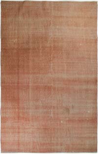 Boyalı El Dokuma Vintage Halı - 188 cm x 300 cm