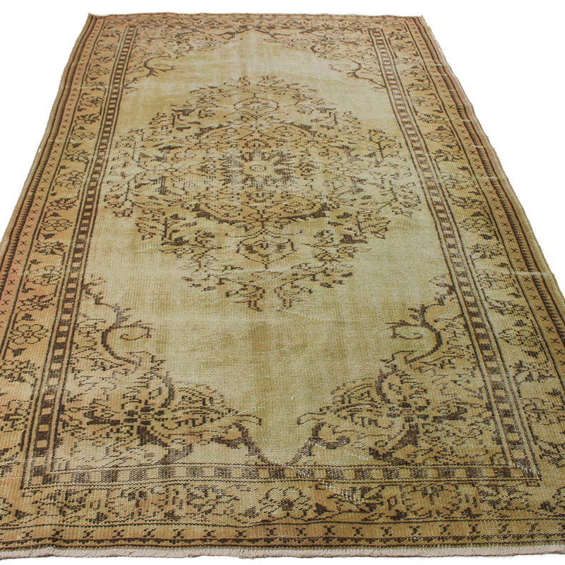 Boyalı El Dokuma Vintage Halı - 165 cm x 275 cm - K0085666
