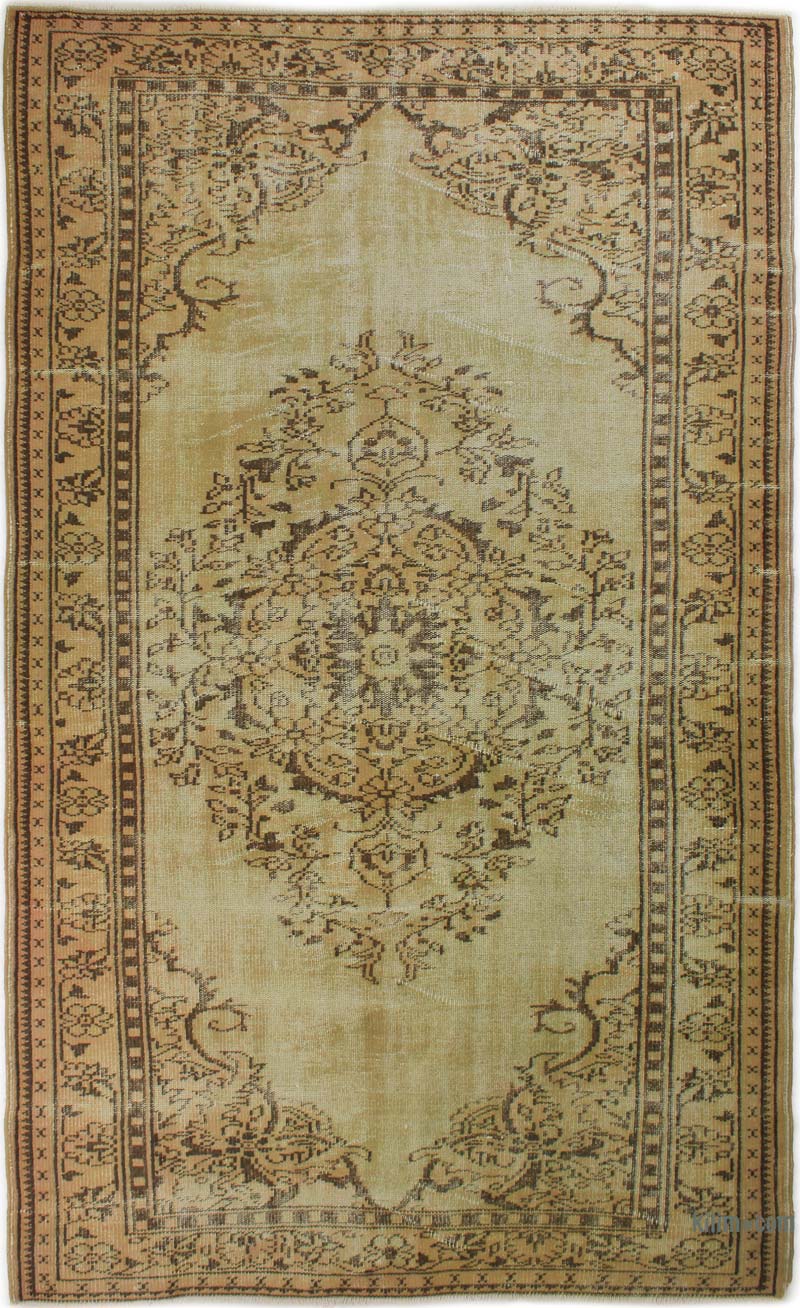 Boyalı El Dokuma Vintage Halı - 165 cm x 275 cm - K0085666