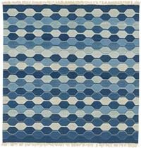 New Handwoven Turkish Kilim Rug - 5' 8" x 5' 9" (68" x 69")