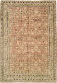 Alfombra Vintage Turca Anudada a Mano - 202 cm x 294 cm