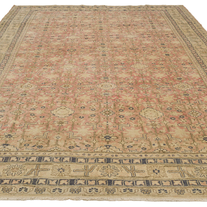 Alfombra Vintage Turca Anudada a Mano - 202 cm x 294 cm - K0085684