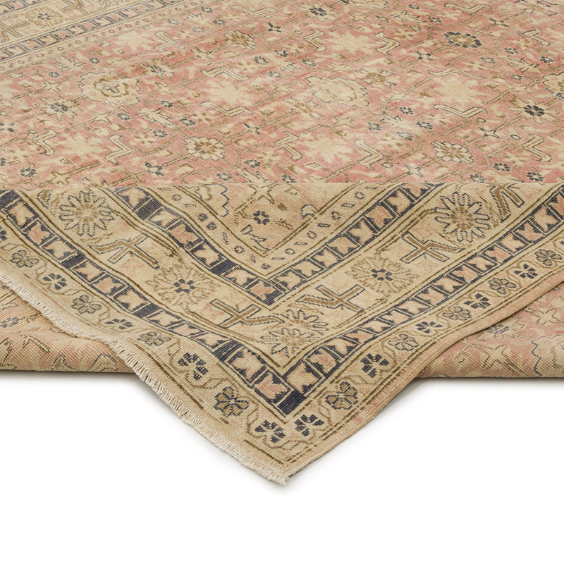 Alfombra Vintage Turca Anudada a Mano - 202 cm x 294 cm - K0085684