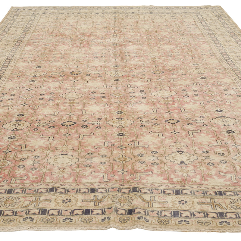 Alfombra Vintage Turca Anudada a Mano - 202 cm x 294 cm - K0085684