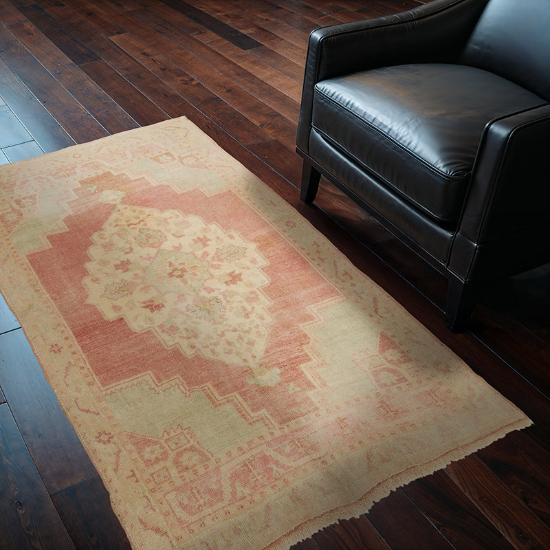 Alfombra Vintage Turca Anudada a Mano - K0085685