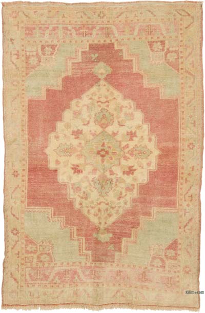 Vintage Turkish Hand-Knotted Rug