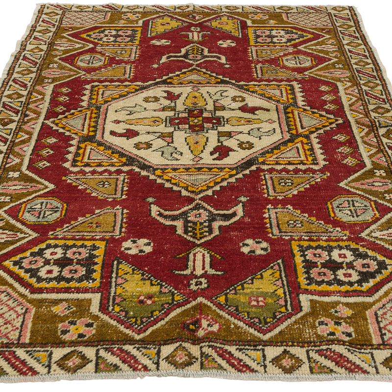 El Dokuma Vintage Halı - 127 cm x 176 cm - K0085686