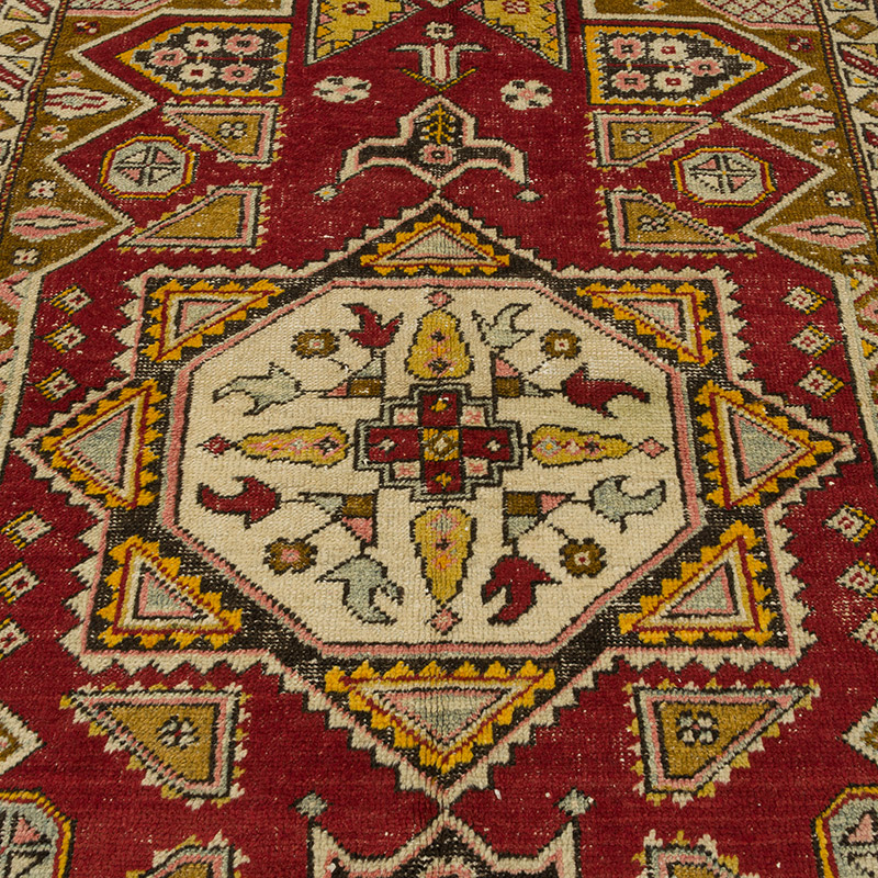 El Dokuma Vintage Halı - 127 cm x 176 cm - K0085686