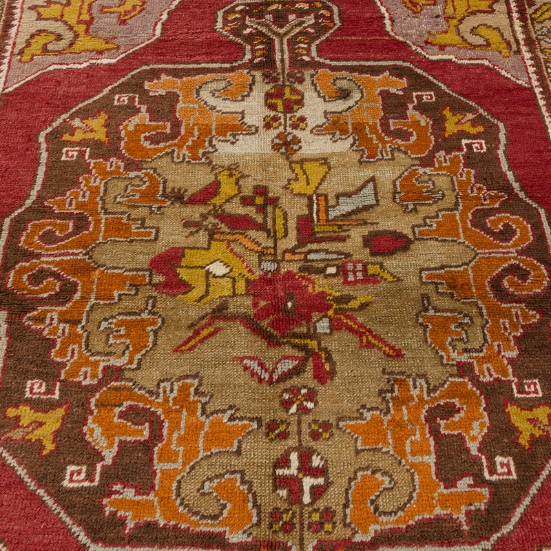 Vintage Turkish Hand-Knotted Rug - 4' 8" x 7' 1" (56" x 85") - K0085688