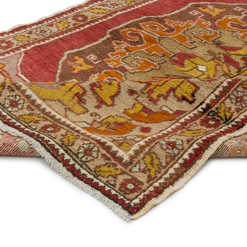 Vintage Turkish Hand-Knotted Rug - 4' 8" x 7' 1" (56" x 85") - K0085688