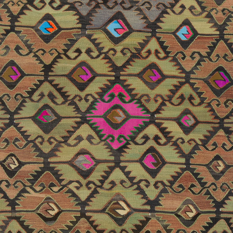 Alfombra Vintage Sivrihisar Kilim - 141 cm x 300 cm - K0085691