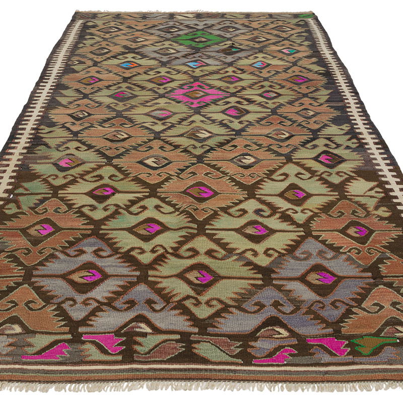 Alfombra Vintage Sivrihisar Kilim - 141 cm x 300 cm - K0085691