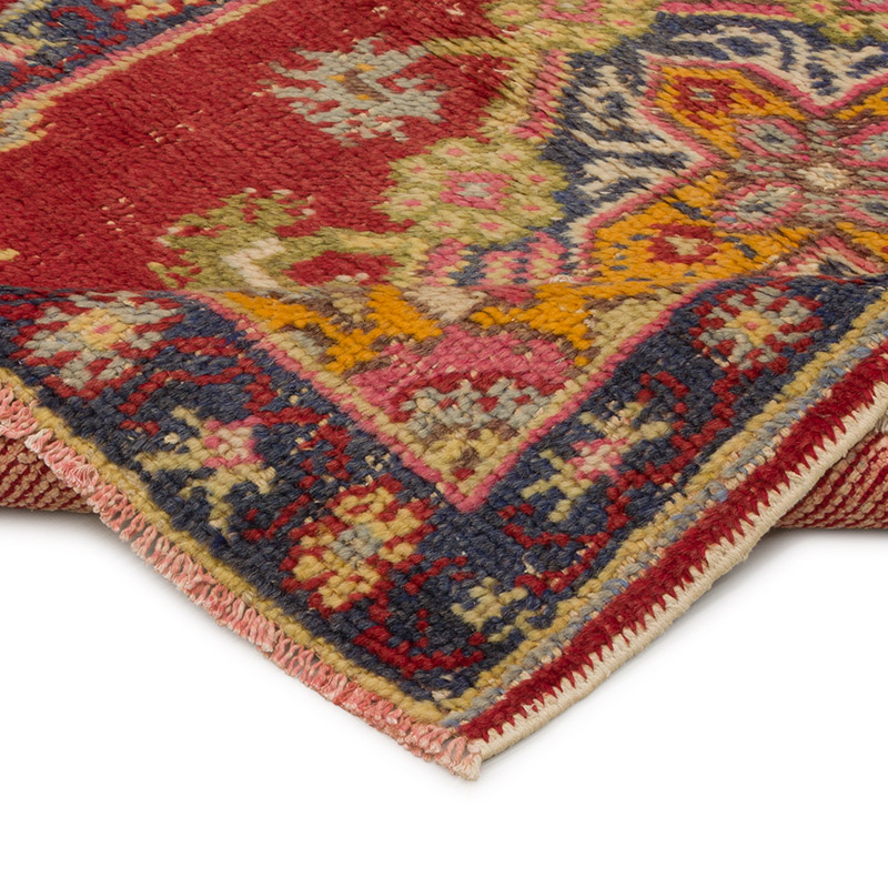 Alfombra Vintage Turca Anudada a Mano - 80 cm x 127 cm - K0085692