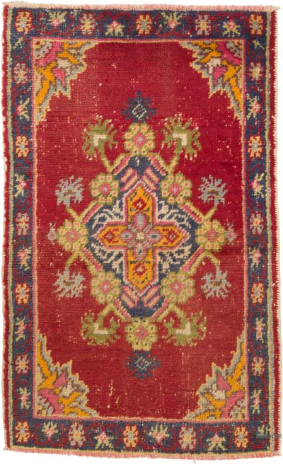 Vintage Turkish Hand-Knotted Rug - 2' 7" x 4' 2" (31" x 50")