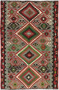 Vintage Esme Kilim Rug - 5' 5" x 8' 1" (65" x 97")