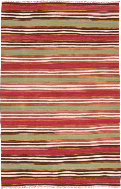Vintage Turkish Kilim Rug - 4' 8" x 7'  (56" x 84")
