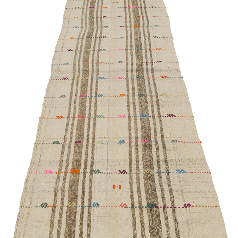 Vintage Anatolian Flatweave Runner - 2' 1" x 10' 2" (25" x 122") - K0085702