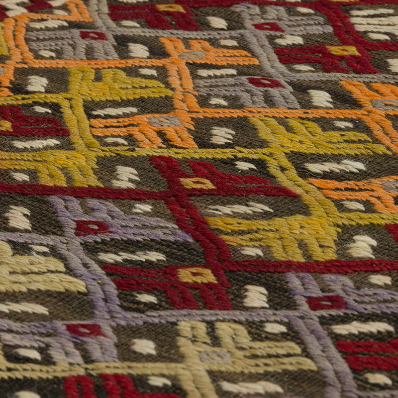 Vintage Anatolian Jijim Rug - 5' 3" x 6' 4" (63" x 76") - K0085705