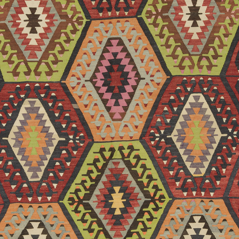 Alfombra Vintage Manisa Kilim - 188 cm x 292 cm - K0085707