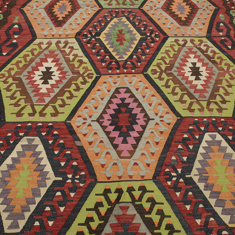 Alfombra Vintage Manisa Kilim - 188 cm x 292 cm - K0085707