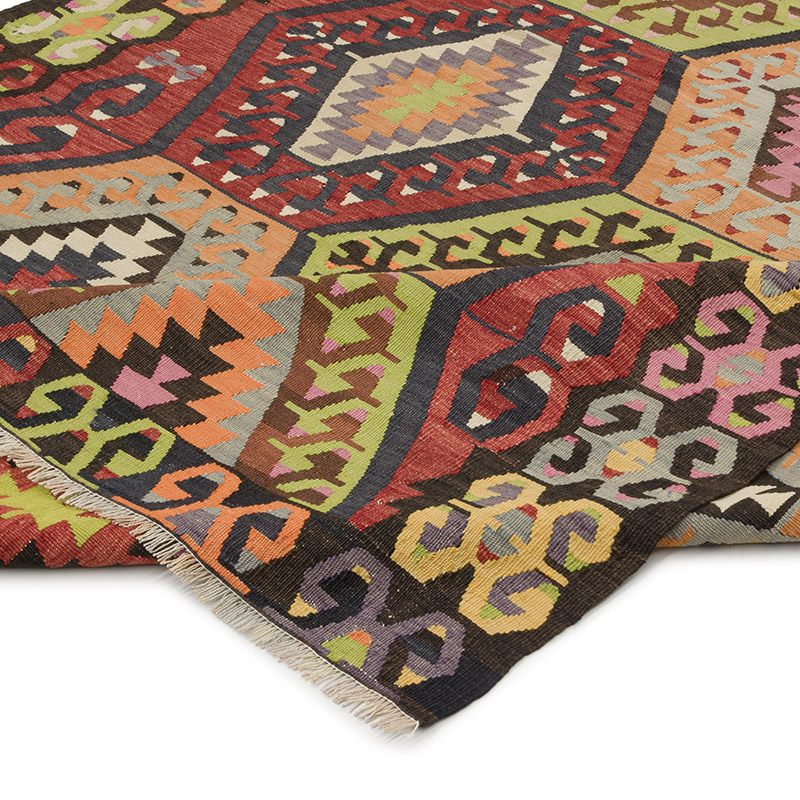 Alfombra Vintage Manisa Kilim - 188 cm x 292 cm - K0085707