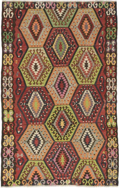 Alfombra Vintage Manisa Kilim - 188 cm x 292 cm