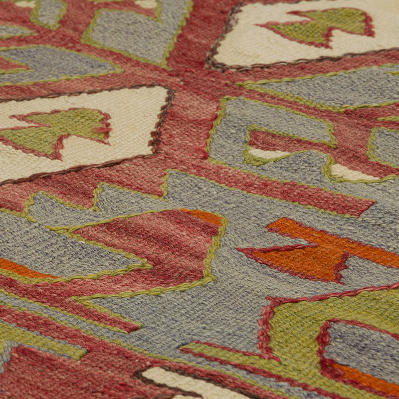 Vintage Konya Kilim Rug - 4' 4" x 5' 1" (52" x 61") - K0085711