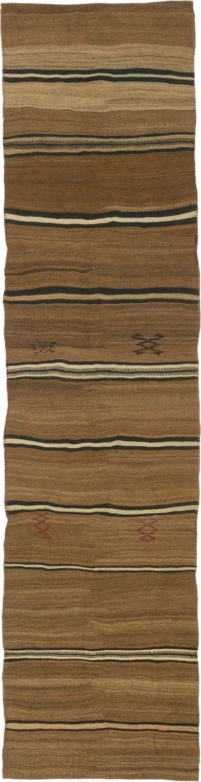 Vintage Anadolu Kilim Yolluk - 86 cm x 334 cm