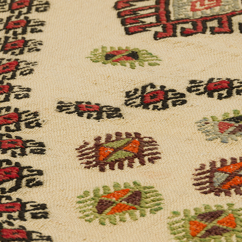 Vintage Konya Cicim Kilim - 190 cm x 411 cm - K0085713