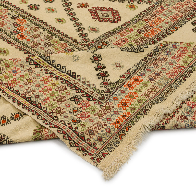 Vintage Konya Cicim Kilim - 190 cm x 411 cm - K0085713