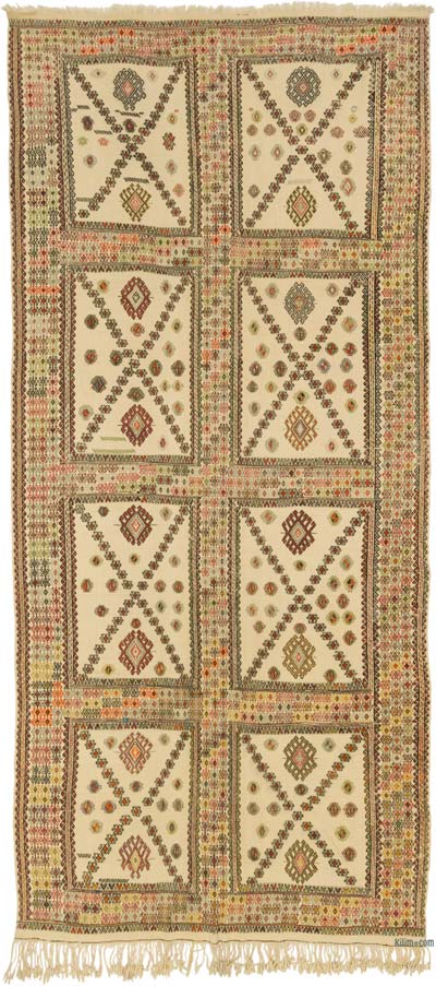 Vintage Konya Jijim Rug - 6' 3" x 13' 6" (75" x 162")