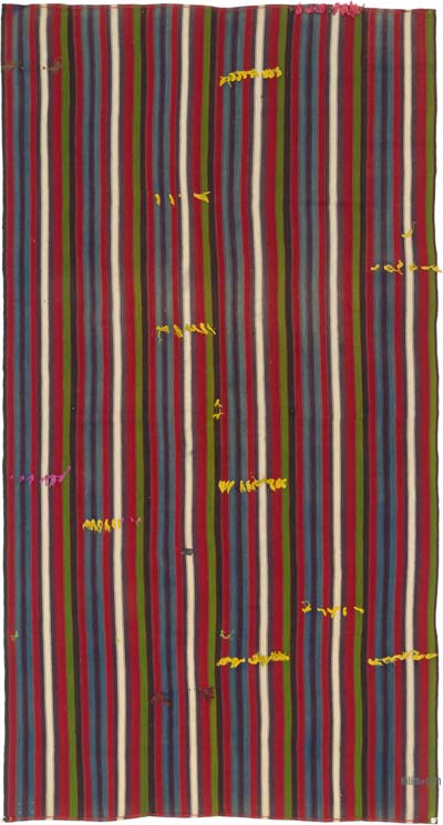 Vintage Anatolian Kilim Rug - 5' 9" x 10' 7" (69" x 127")