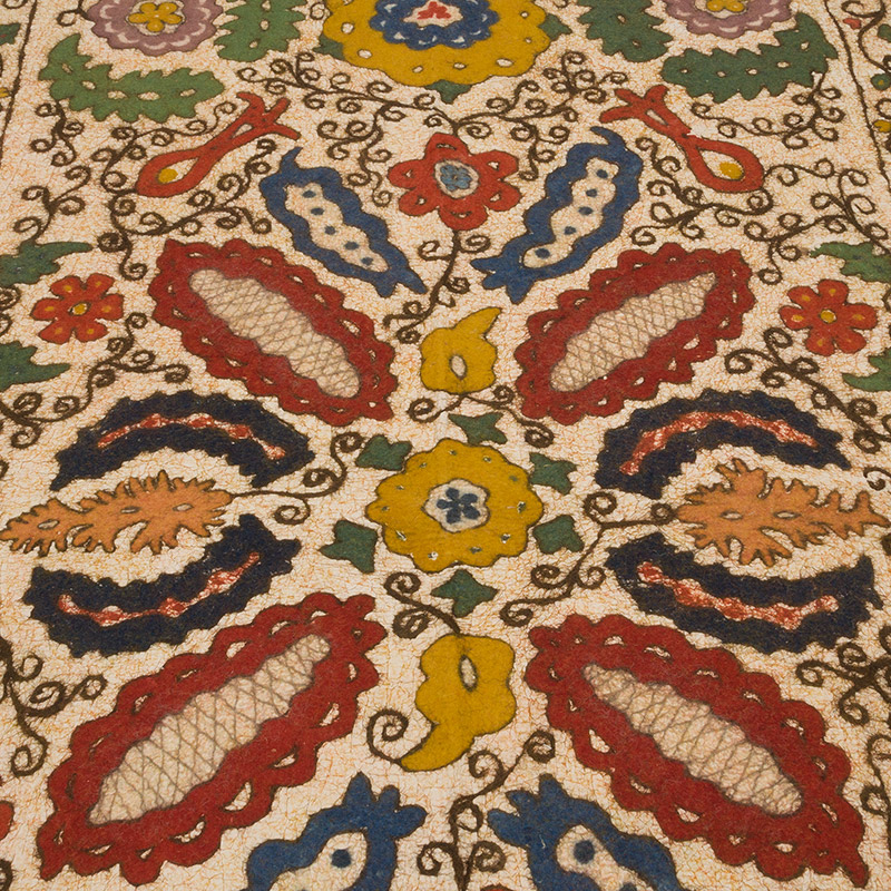Vintage Keçe Halı - 146 cm x 235 cm - K0085717