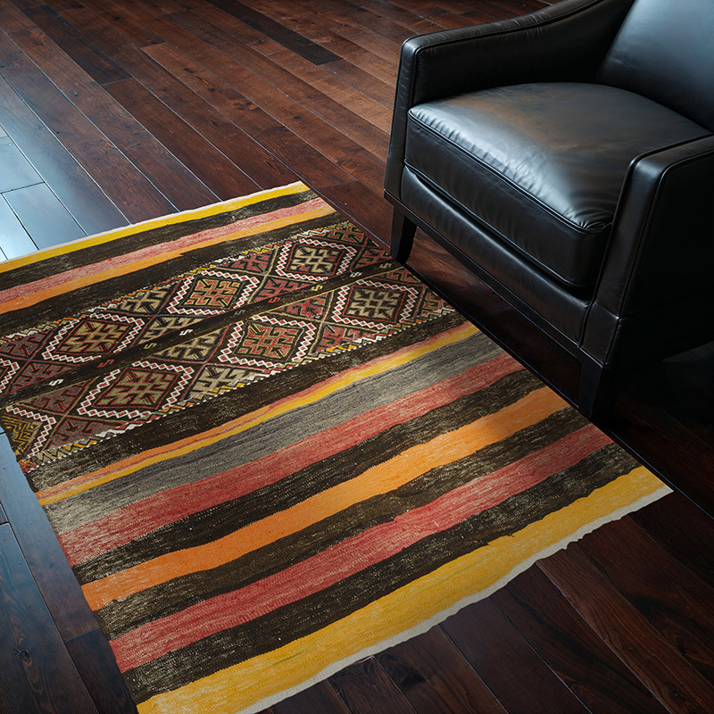 Alfombra Vintage Malatya Kilim - 130 cm x 142 cm - K0085719