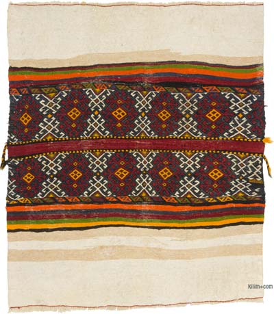 Vintage Sivas Kilim Rug - 3' 8" x 4' 4" (44" x 52")