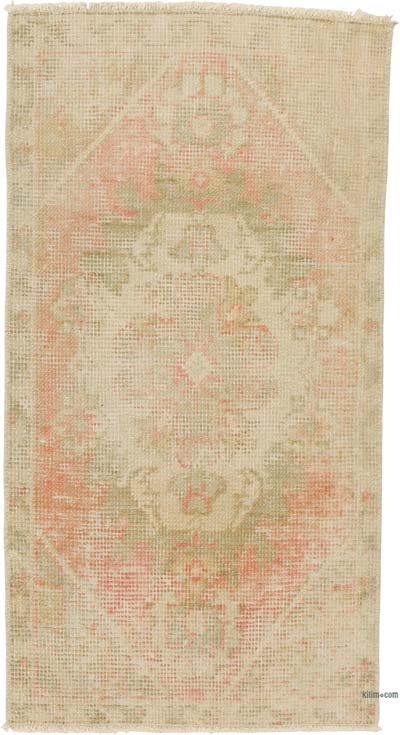 El Dokuma Vintage Halı - 45 cm x 86 cm